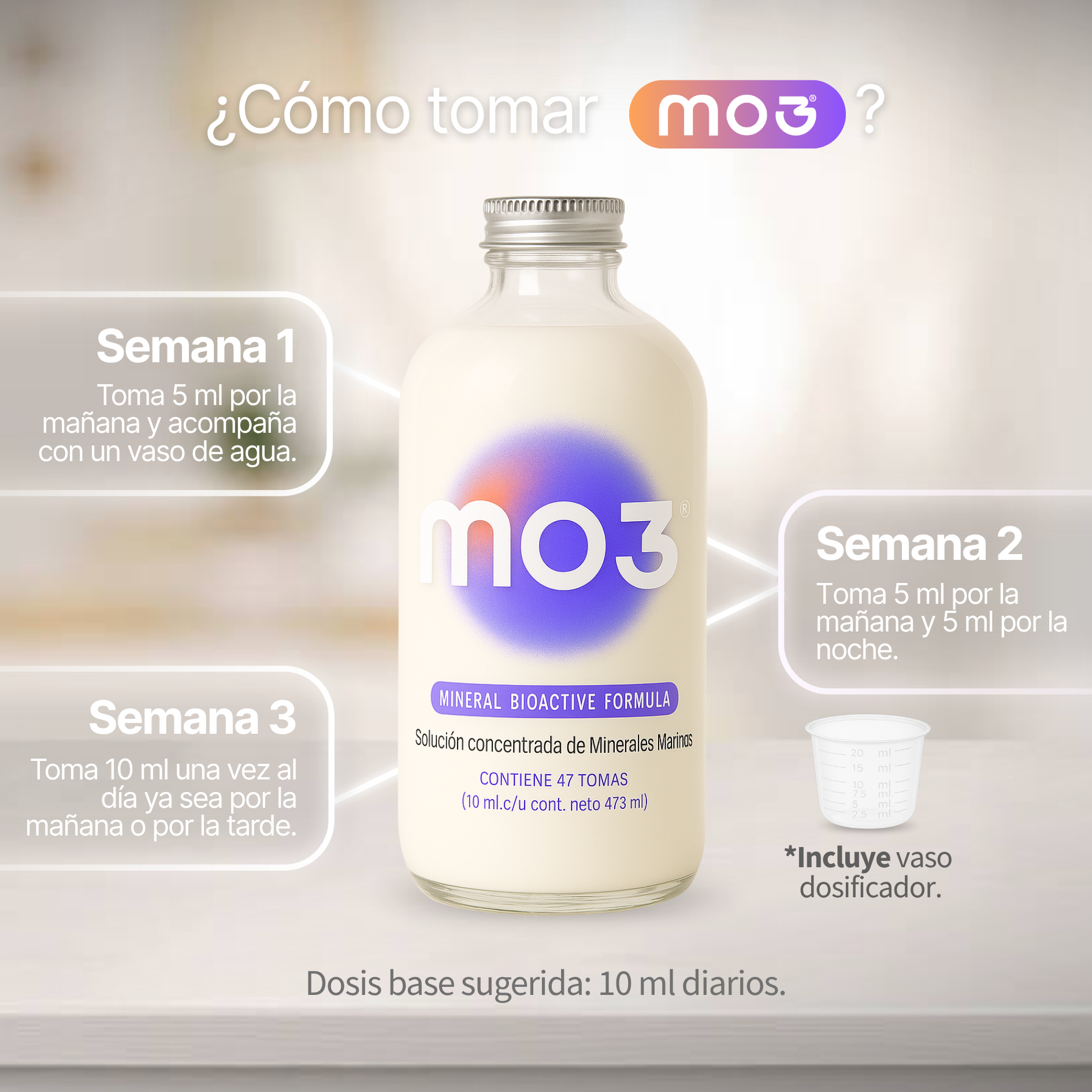Mineral Optimizer 3 | MO3® Suplemento De Minerales Marinos 48 Días | Healers Labs®